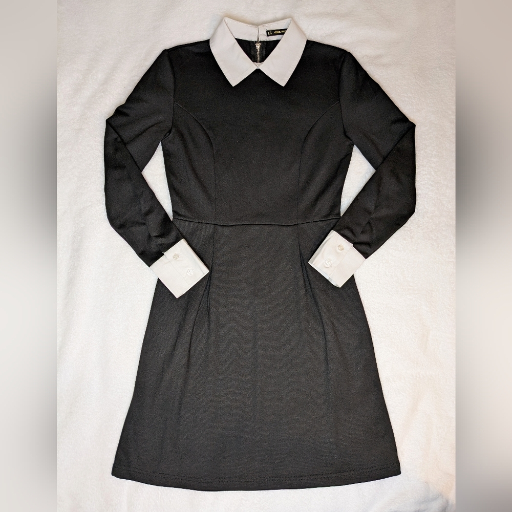 Classic Black and White Women's Dress